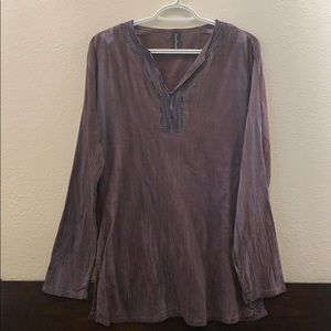 Sacred Threads Purple Boho Top